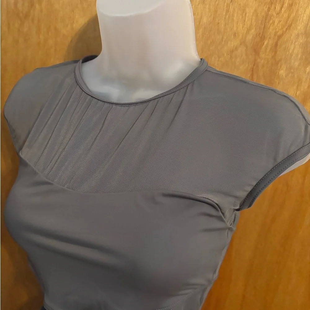 Balera Gray Cutout Dance Costume - Picture 3 of 6